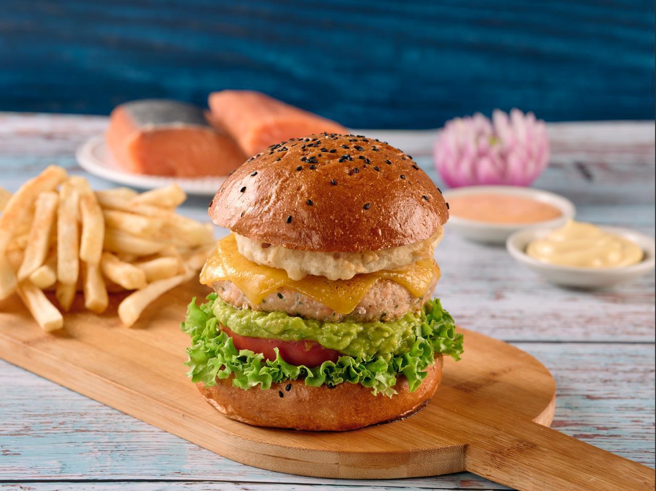 Hamburguesa de SalmÃ³n